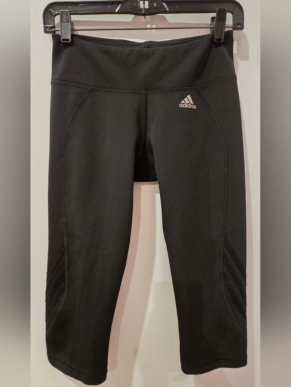 adidas Black Cropped Performance Leggings
